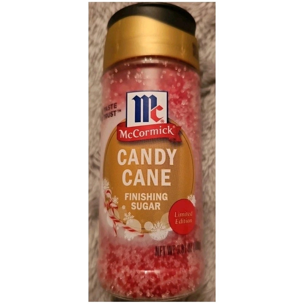 McCormick Finishing Sugar, Candy Cane, Limited Edition, Sweet - 3.81 oz